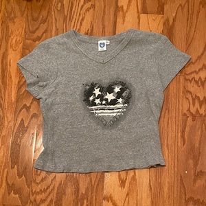 Next Era Short-Sleeve Grey American Heart Tee L